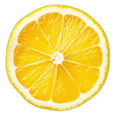 slice of lemon isolated