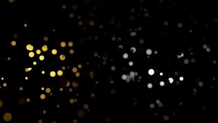 gold and sliver bokeh abstract background - obrazy, fototapety, plakaty
