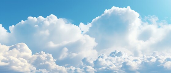 White sky background with clouds