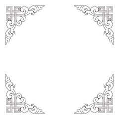 Luxury festive Chinese oriental traditional culture premium classical decoration red gold line art design vector illustration. Covers, greeting cards, logos, packaging, posters, backgrounds -Greeting