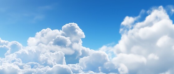 White sky background with clouds