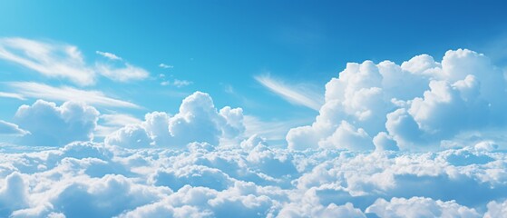 White sky background with clouds