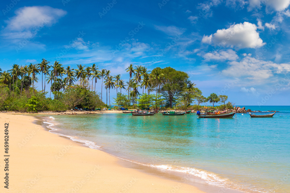 Canvas Prints relax bay beach on koh lanta yai