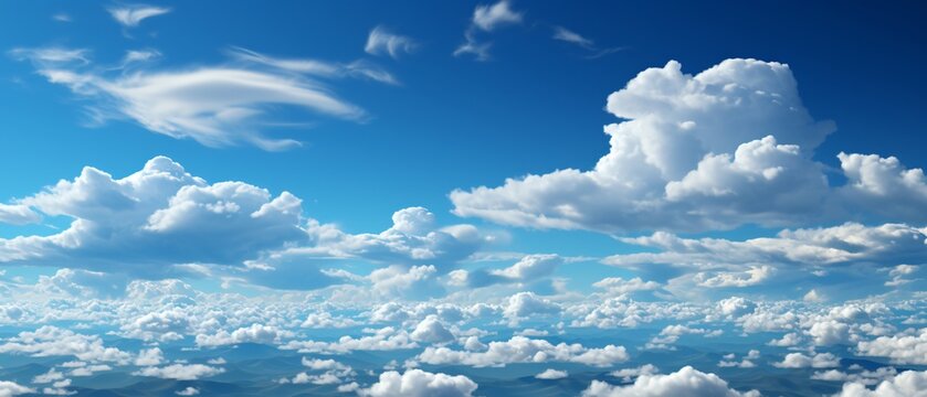 White sky background with clouds