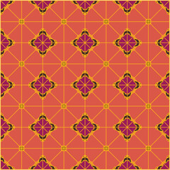 Seamless geometric Repeat Pattern squares repeatable grid texture vintage rectangle mesh pattern background, Islamic geometric Arabic Ornamental round pattern.