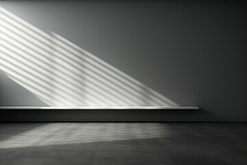 Original background image with play of light and shadow in gray tones 