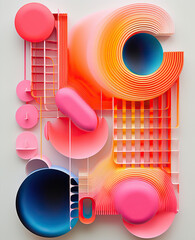 Vibrant Flow,Beautiful Colorful Modern Art Brush,Modern Artistic Backgrounds