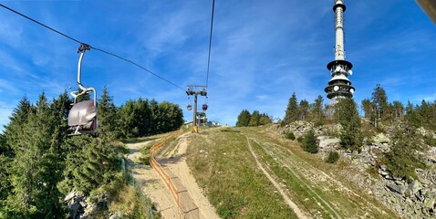 Obraz premium Auf dem Ochsenkopf im Fichtelgebirge