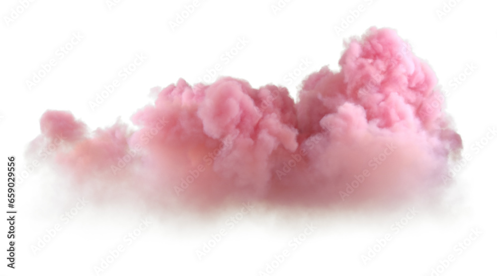 Aufkleber isolated sundown soft clouds atmosphere on transparent backgrounds 3d rendering png