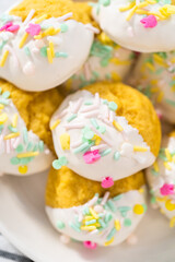 Easter Lemon Cookies with White Chocolate