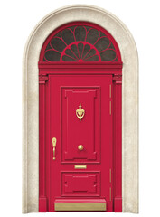 Obraz premium Entrance classic doors for the house