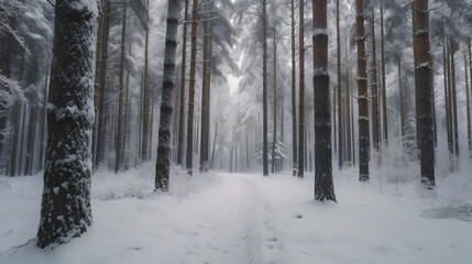 Fototapeta na wymiar Beautiful winter Illustration