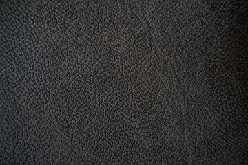 Genuine black leather texture empty leather background