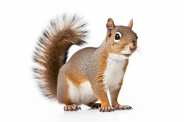 Fototapeta premium squirrel on a white background