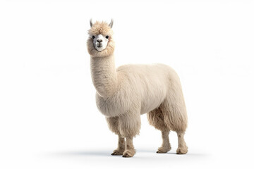 Obraz premium Portrait of a Graceful Alpaca