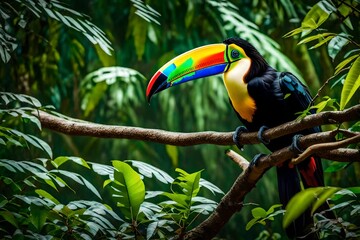 Fototapeta premium toucan bird on a branch