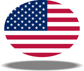 American Flag, US Flag, USA Flag. Format PNG
