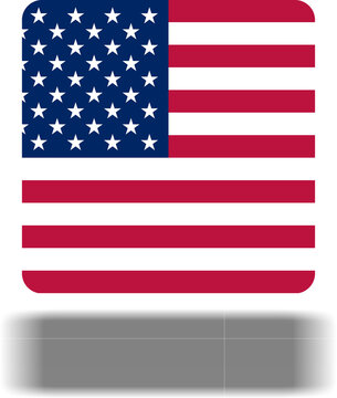 American Flag, US Flag, USA Flag. Format PNG
