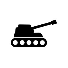 battle tank icon vector with flat design