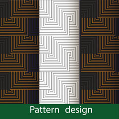 Geometric set of seamless  patterns.