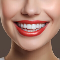 Fototapeta premium White, clean, healthy teeth, beautiful smile
