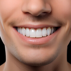 White, clean, healthy teeth, beautiful smile