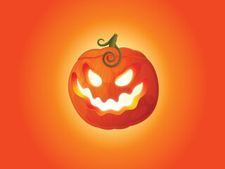 Halloween Pumpkin cartoon vector