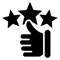 Rating icon often used in design, websites, or applications, banner, flyer to convey specific concepts to enhance user communication and support experiences.