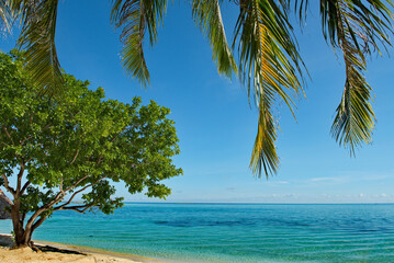 Malaysia. The coast of one of the many reef islands along the east coast of Borneo.