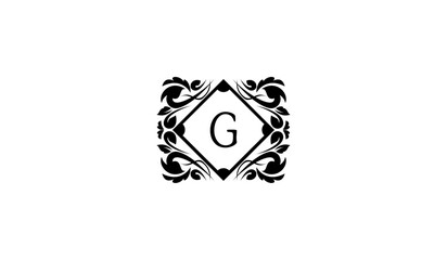 Luxury Abstract Design Element Logo G