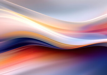 Pastel Dreams: A Dance of Abstract Waves