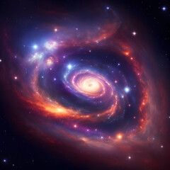 spiral galaxy in space