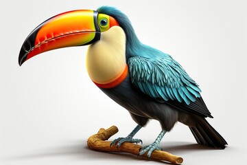 Fototapeta premium toucan isolated on white