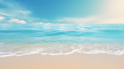 Fototapeta na wymiar Beautiful beach with blue sky and clouds, texture background