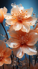 Nature's Palette: A Symphony of Orange and White Blooms