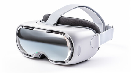 Vision, VR or Virtual reality headset isolated on a white background.