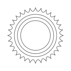 vector sky element sun coloring