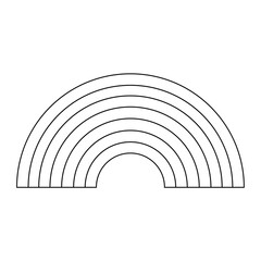 vector sky element rainbow coloring