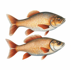 Fototapeta premium Fisch roach portrait