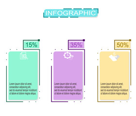 Vector infographic design template for business step or timeline process.Vector illustration.