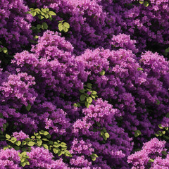 Purple Tree Blossoms Beautiful Seamless Pattern Colorful Digital Background Floral Design - ai generated