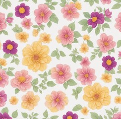 Fototapeta premium seamless floral background