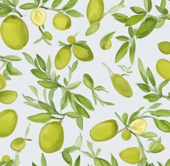 seamless background with lemons