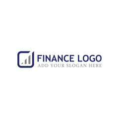 finance marketing logo design vector