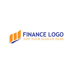finance marketing logo design vector