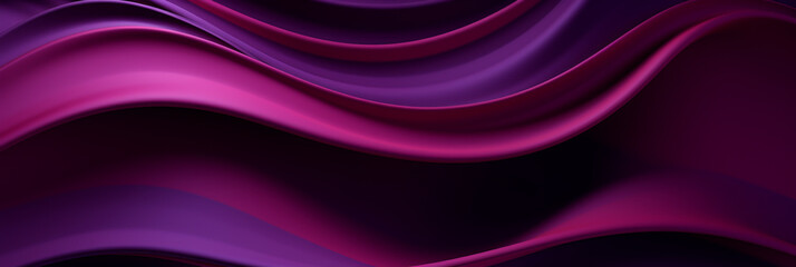 Obraz premium PURPLE ABSTRACT WALLPAPER BACKGROUND WITH WAVES AND SWIRLS. STYLISH DESIGN, HORIZONTAL IMAGE. image created by legal AI