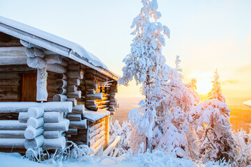Winter landscape in Finland
