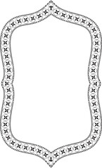 Rectangle Frame horizontal vintage frames flower floral border Luxury ornate art leaf Elements design silhouette black border retro badge decoration element isolated decor