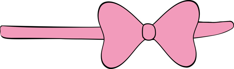 cute happy birthday gift bow sash illustrations