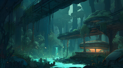 Beautiful fantasy illustration